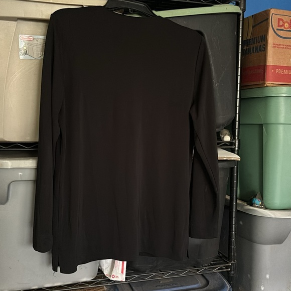 Villager A Liz Claiborne Company Black Light Jacket Cover Up Button Cardigan M - Picture 6 of 16